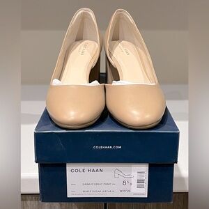 Cole Haan Women's Maple Sugar Daina D’orsay Leather Pump